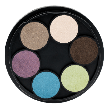 Palette de fards à paupières sextuor