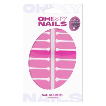 Oh My Nails Stickers Termoaction de Rose à Violet