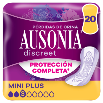 Discreet Mini Plus Serviettes Pertes Urinaires