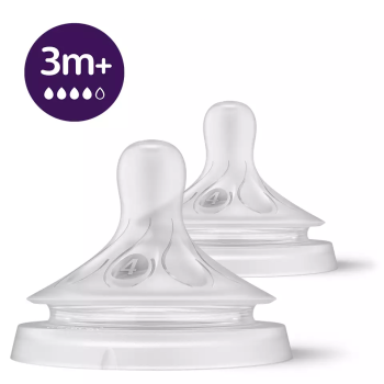 Avent Natural Response 3M+ Tétine à Flux Rapide