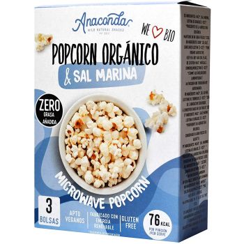 Popcorn Biologique 0% Grasses