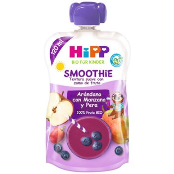 Pouches Smoothies Myrtilles/Pomme/Poire 100% Fruits BIO