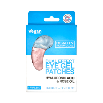 Patches de Gel pour les Yeux Double Effet a l'Acide Hyaluronique et l'Huile de Rose
