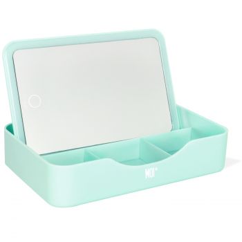 Miroir organisateur rectangulaire avec lumière LED