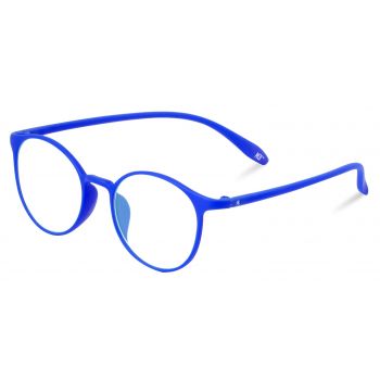 Occhiali Rotondi Flessibile Blu