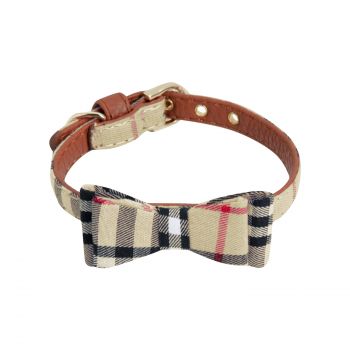 Collana con fiocco a quadri British