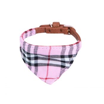 Collana Bandana Rosa scozzese