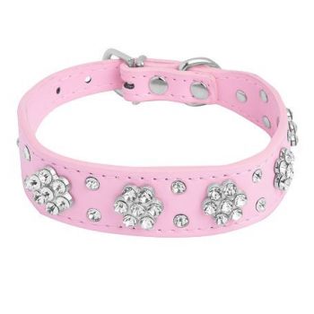  Collana a Larghezza Blu Fiori Strass