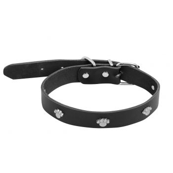 Collier Cuir à Clous avec Imprimés de Chiens