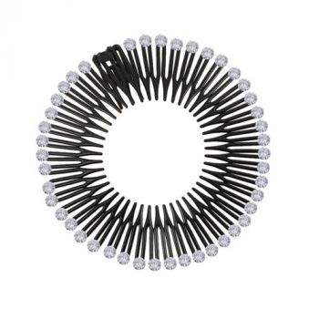Oh My Hair Fascia per capelli Elastica ZigZag Pietre