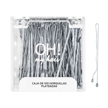 Oh my Hair Boîte 100 Épingles à Cheveux en Argent