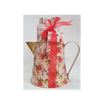 Panier de Bain Rose Musquée Pichet Doré Bon Matin
