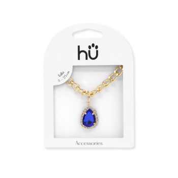 Collier Pet Pierre Bleue