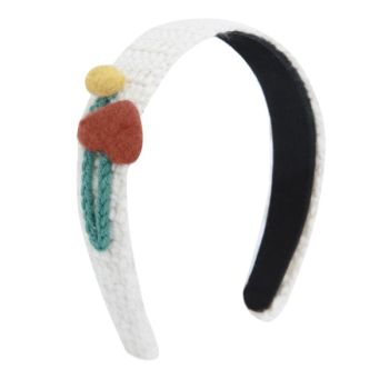 Little Princess Diadema Crochet dettaglio Cuore