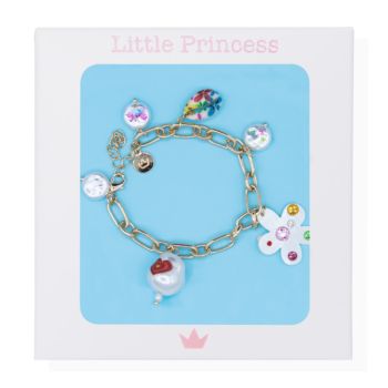 Little Princess Bracciale Link Perle