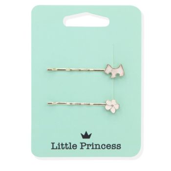 Little Princess Set 2 Forcelle Cane e Fiore