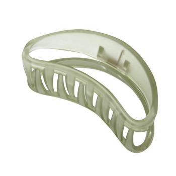 Pince demi-lune verte transparente
