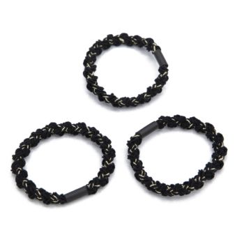 Set de 3 élastiques Curly pailletés