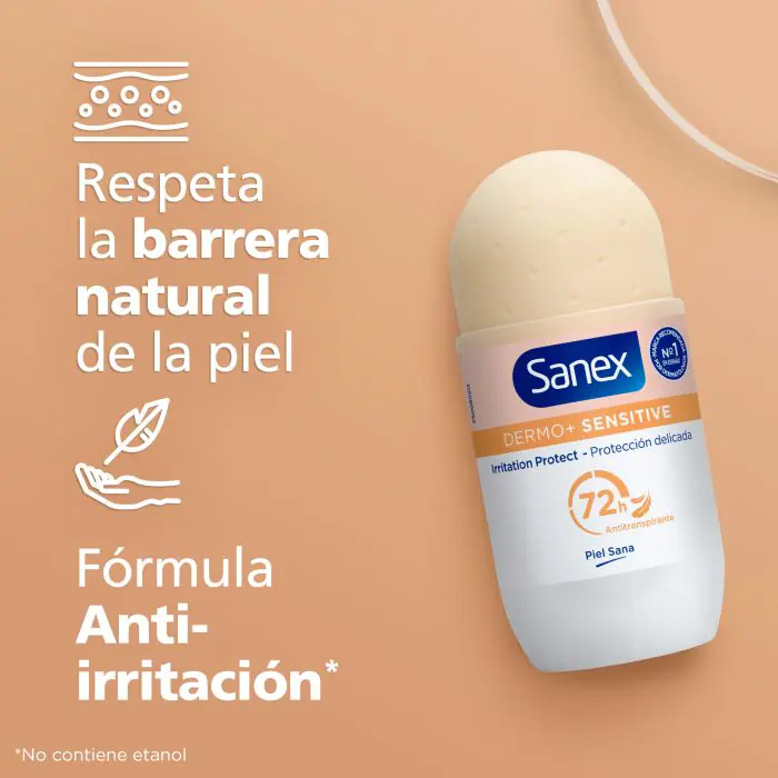 Sanex Déodorant Roll On Dermo+ Sensitive 72h Antitranspirant | Parfumeries  Primor