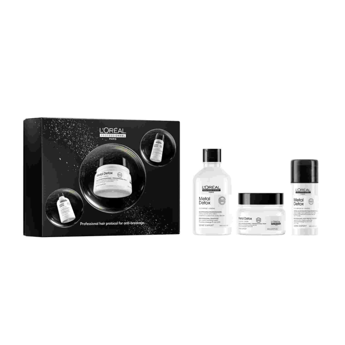 Set Metal Detox Champú + Mascarilla + Aceite