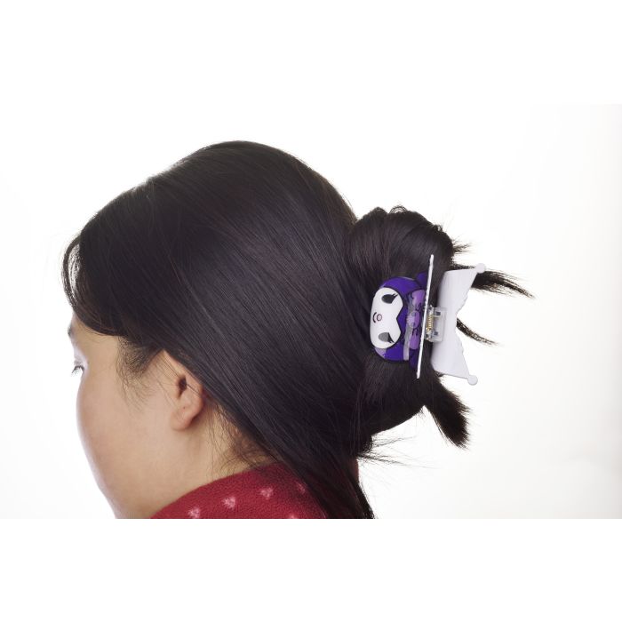 Sanrio Kuromi - Fascia Per Capelli In Pile Ricamata Per Donna, Grigio