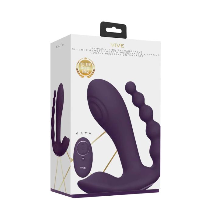 vibromasseur double penetration rechargeable Double Penetration G-Spot 3 Motors Dildo Vibrator main image 1