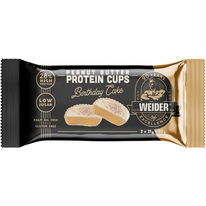 Protein Peanut Butter Cup Birthay Cake