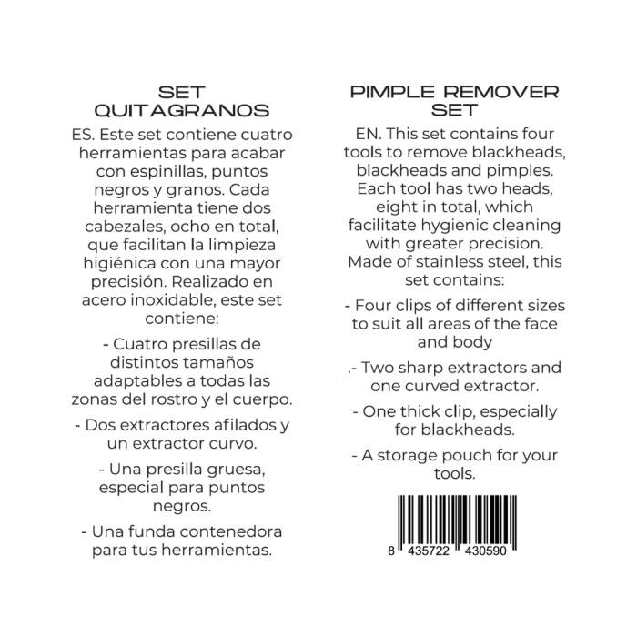 Pimple Remover Set Quita Granos