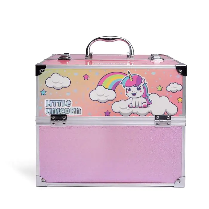 weirtoya Set di pennarelli profumati alla frutta lavabili con unicorni, regalo per ragazze, con astuccio con unicorno, adesivi con unicorno, francobolli da colorare, regali di compleanno