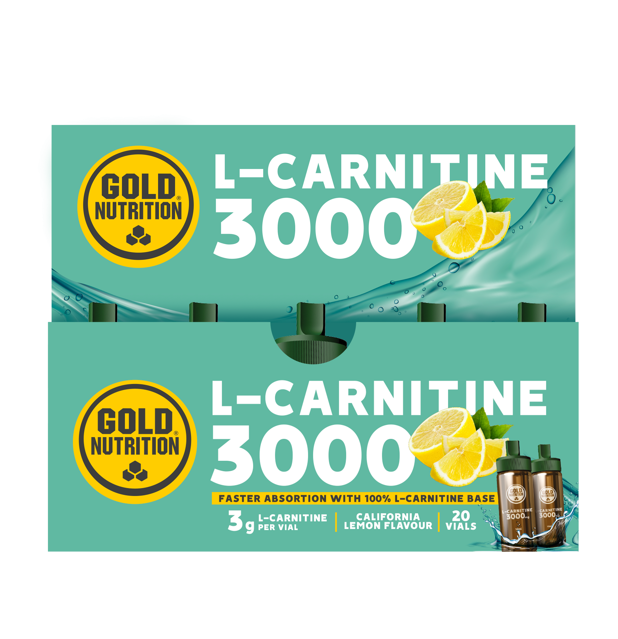 GoldNutrition L-Carnitine 3000mg Fiale Limone