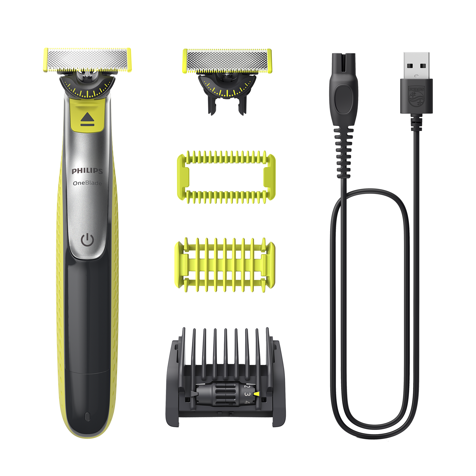 Pack De 3 Lames De Rechange Originales Philips OneBlade 360 - Pour Rasoir Rechargeable